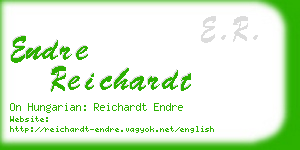 endre reichardt business card